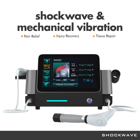 Professional 2-in-1 Shockwave Therapy and Ultrasonic Machine for Physiotherapy & Rehabilitation